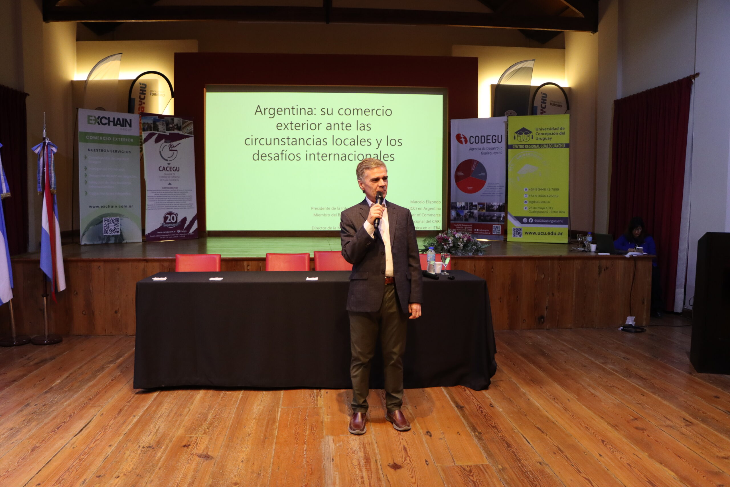 Marcelo Elizondo en el Congreso de comercio exterior de Gualeguaychu
