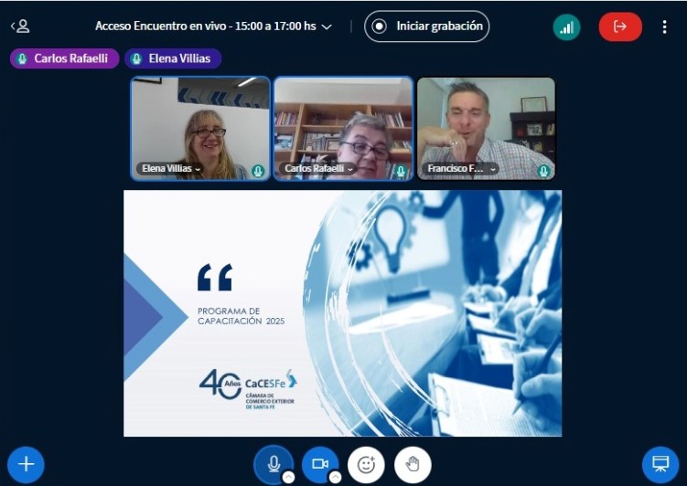 Capacitacion Camara de comercio exterior de Santa Fe. Lic. Francisco Fariña