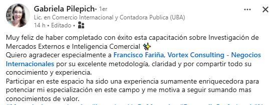 Testimonio capacitación